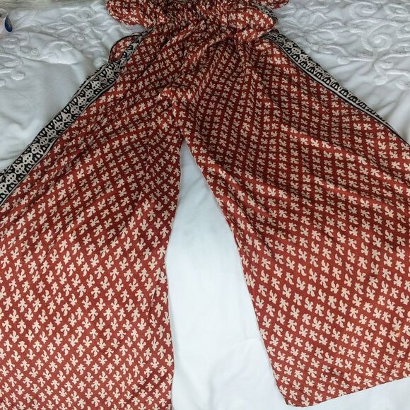 Elan Strapless Moroccan Print Strapless Jumpsuit - Picture 11 of 13